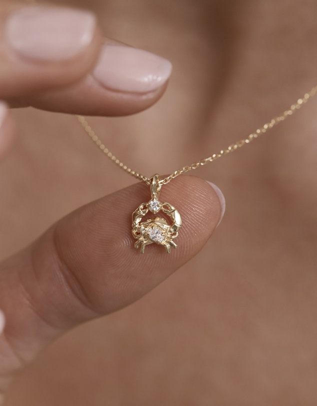By Charlotte - You Are Magic Zodiac Necklace Cancer
