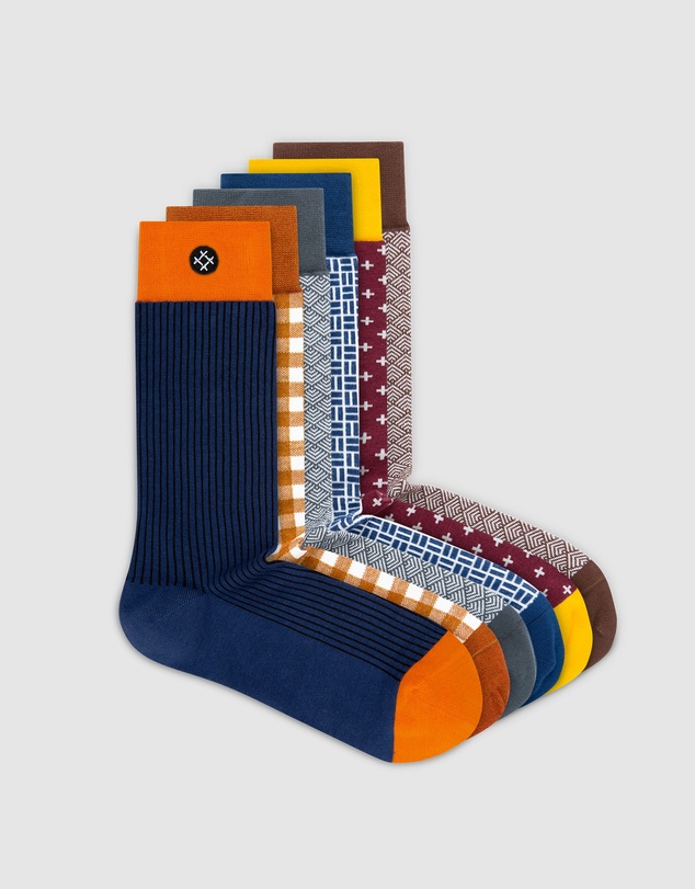 Sockdaily - Glory 6 Pack Crew Socks