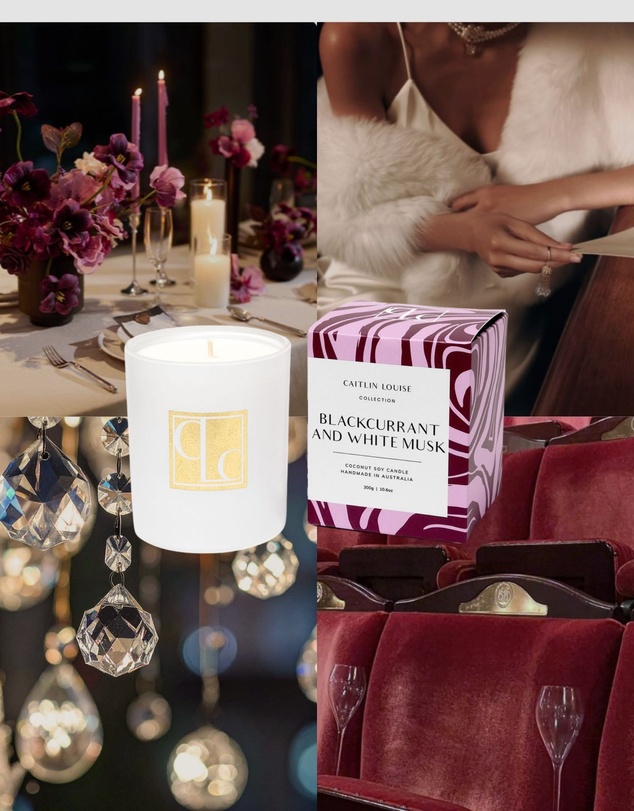 Caitlin Louise Collection - Blackcurrant and White Musk Candle