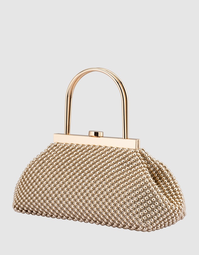 Olga Berg - Mimi Ball Mesh Frame Bag