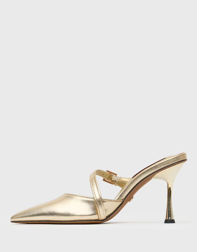 Betts - Gala Buckle High Heeled Mules
