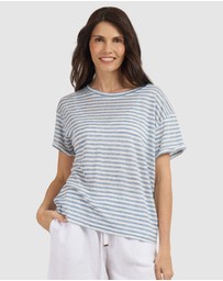 CAMIXA - Francy Linen Jersey T-Shirt Top