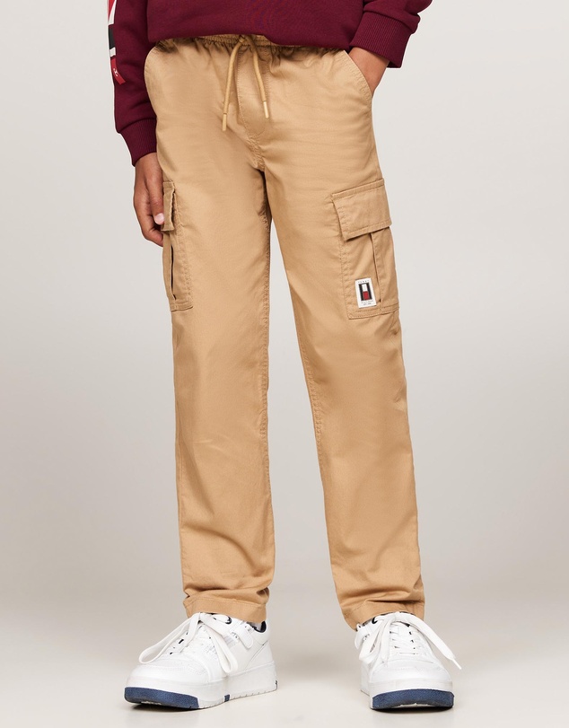 Tommy Hilfiger - Cargo Pull On Cotton Pants - Kids