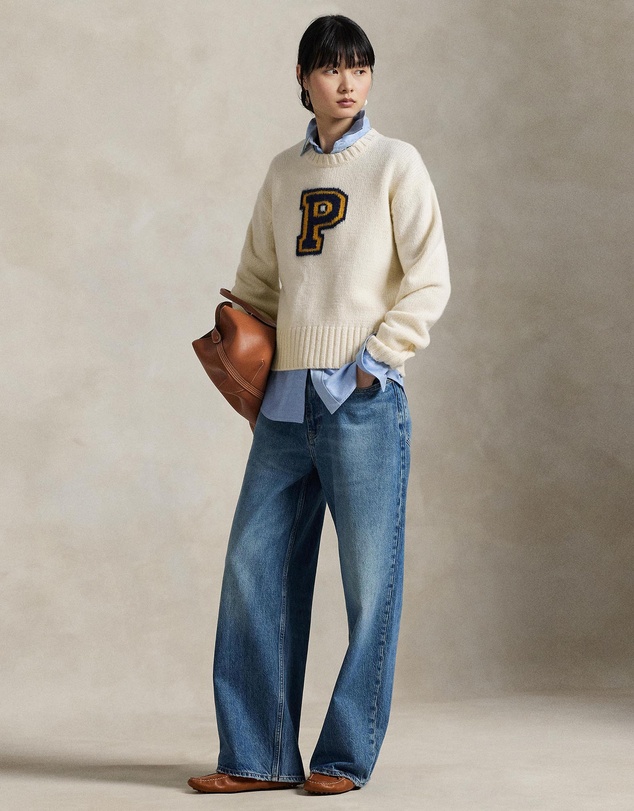 Polo Ralph Lauren - P-Logo Wool-Blend Crewneck Sweater - ICONIC EXCLUSIVE