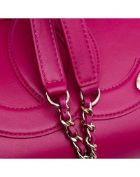 Pre-Loved by Azura Reborn - Pre-Loved chanel Leather Shoulder Bag with Flap Closure and Chain-Link Shoulder Strap