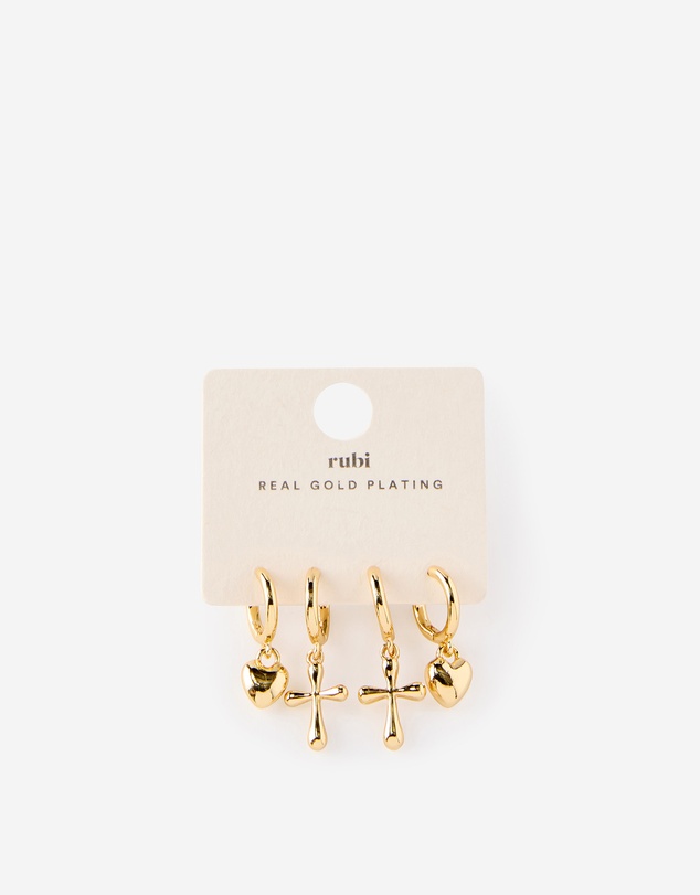 Rubi - 2Pk Mid Earring