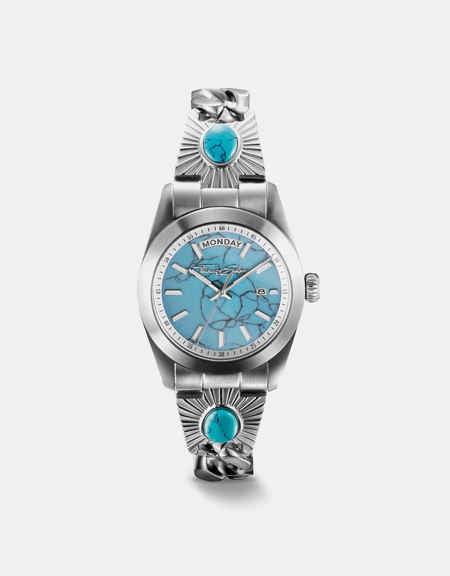 THOMAS SABO - THOMAS SABO Elyndra Watch with turquoise dial 36 mm