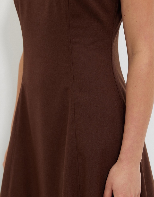 Calli - Heeley Cotton Linen Blend Midi Dress