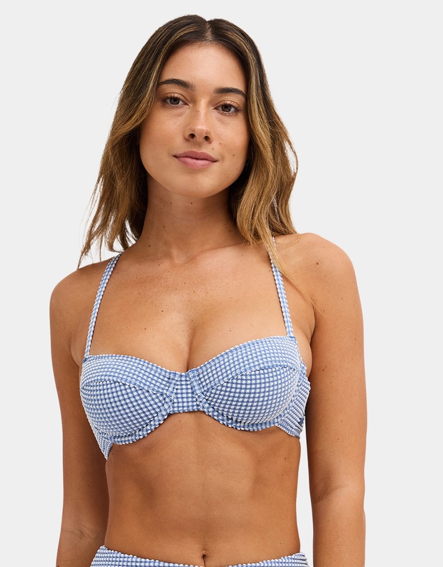 Roxy - Womens Charlie Check Underwire Bikini Top
