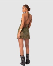 EDIKTED - Austin Open Back Crochet Mini Dress