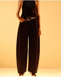 M.N.G - Balloon Jeans With Rhinestones