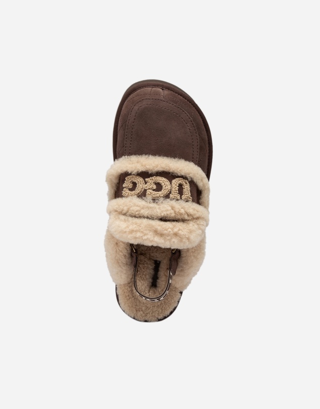Ozwear Connection Uggs - Ugg Violet Matelassé Shearling Super Platform (6cm) Slipper (Elastic Logo) (Detachable Feature)
