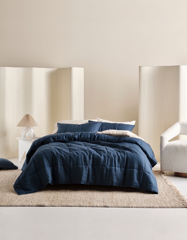 Linen House - Nimes Pure Linen Coverlet