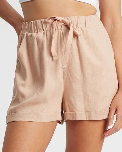 Linen Blend Shorts
