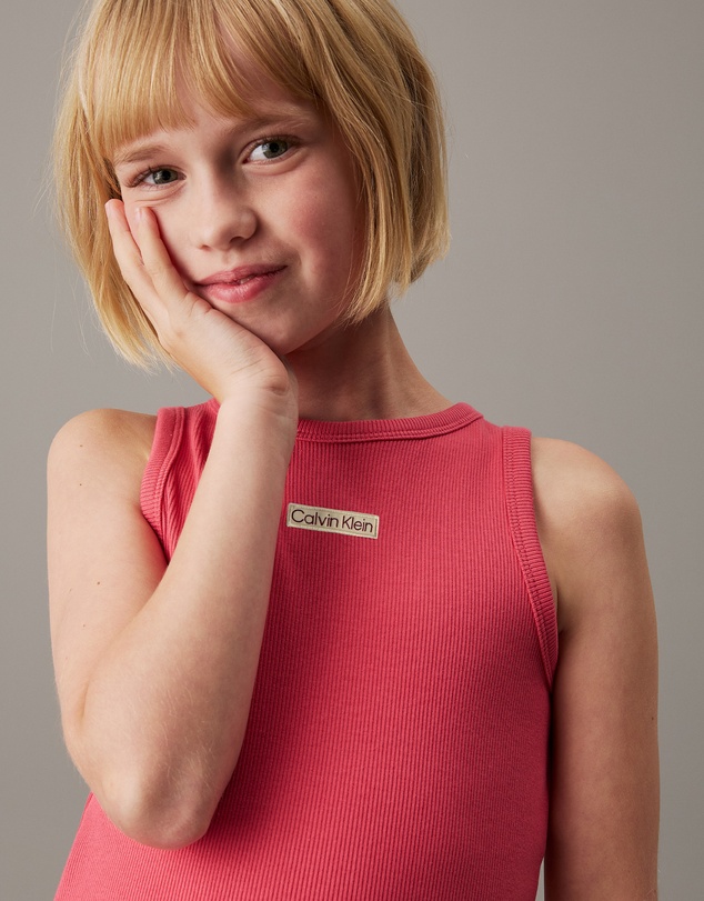 Calvin Klein Jeans - Girls Slim Ribbed Sleeveless Dress