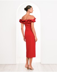 Pilgrim - Clara Off Shoulder Midi Dress