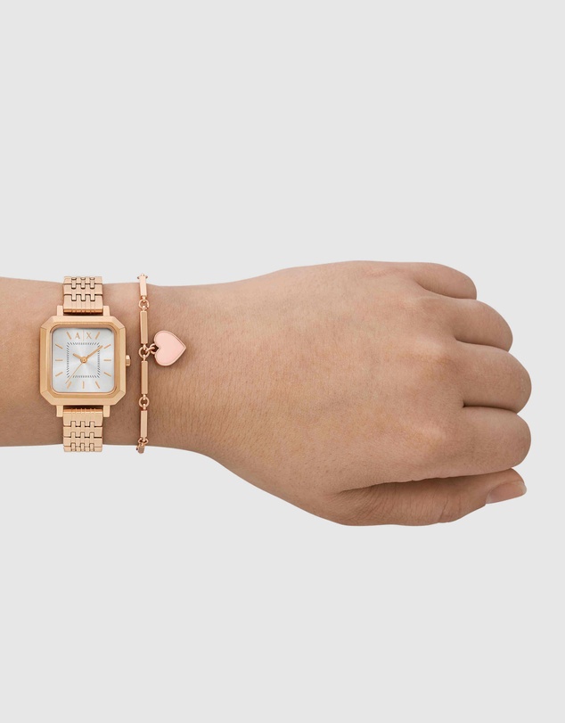 Armani Exchange - Rose Gold Tone Analogue Watch