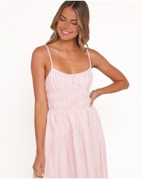 Petal & Pup - Brittany Maxi Dress - Pink Stripe