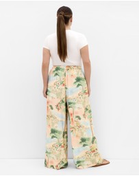 City Chic - Halle Sardinia Print Wide Leg Pant