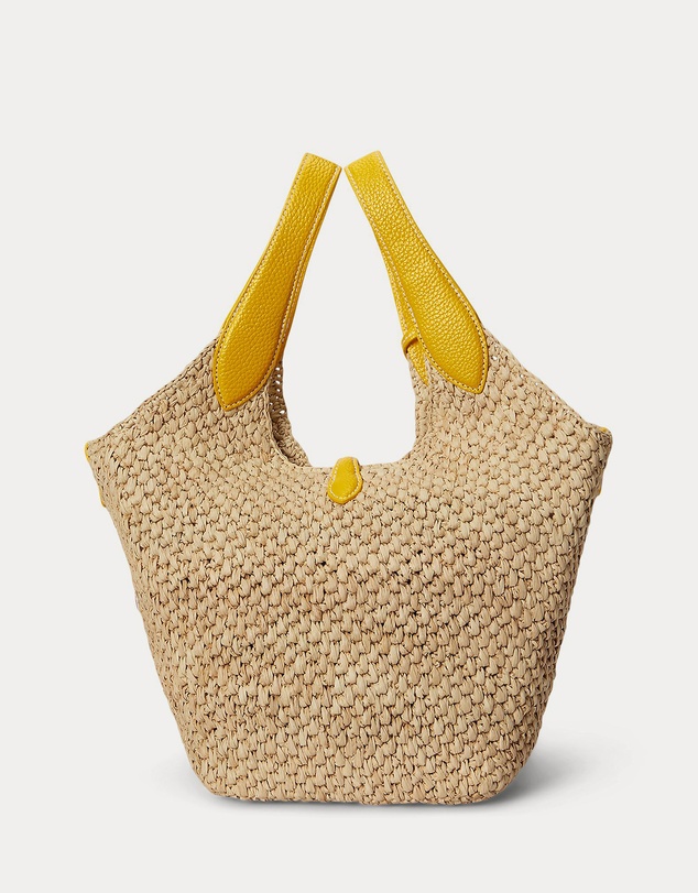 Polo Ralph Lauren - Polo Play Raffia-Leather Logo Tote
