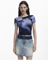 Desigual - Double waist denim Skirt