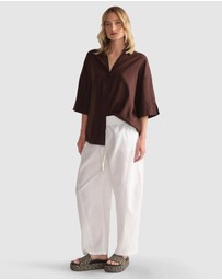 Decjuba - D-Luxe Linen Blend 3/4 Shirt