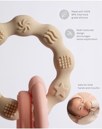 Playground - Silicone Bunny Teether - Pink