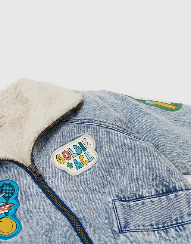 Goldie + Ace - Ari Denim Sherpa Jacket - Babies-Kids