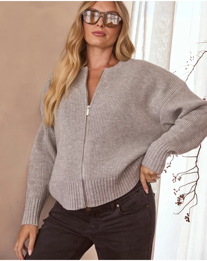 Soon Maternity - Recycled Cashmere Knit Bomber