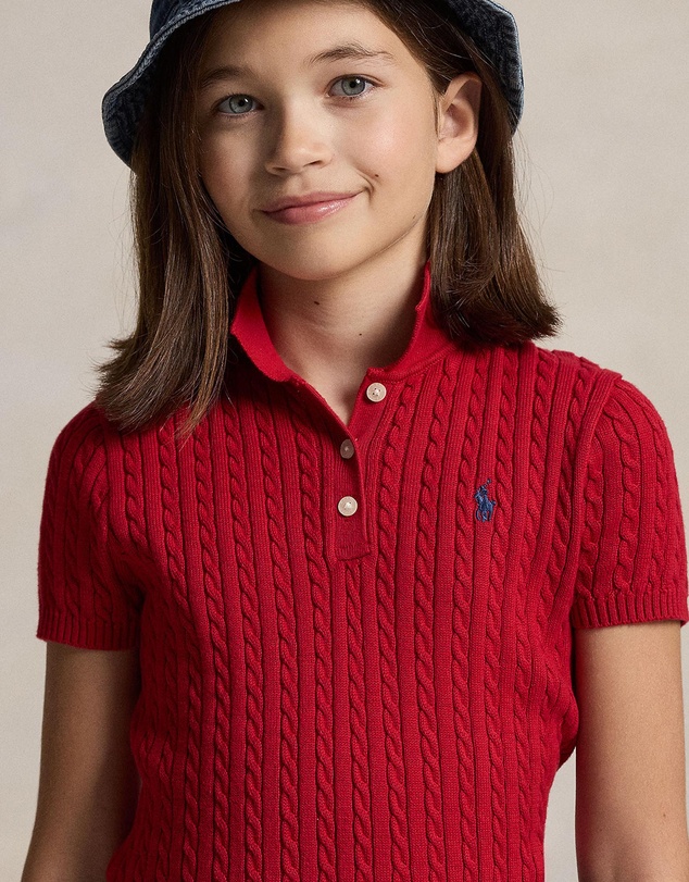 Polo Ralph Lauren - Mini-Cable Cotton Polo Sweater - ICONIC EXCLUSIVE - Teens