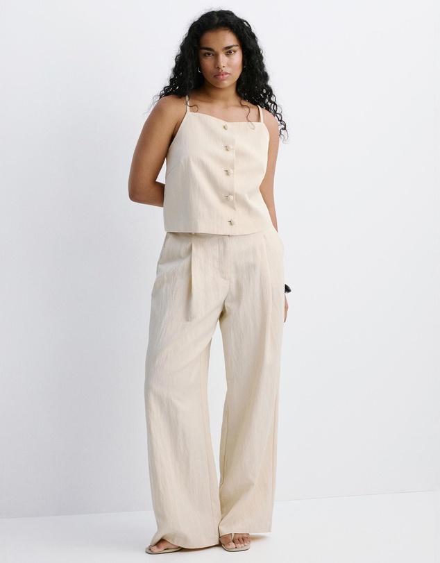 M.N.G - Mid-Rise Lyocell Trousers