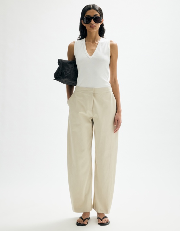 Minima Esenciales - Nolwen Cotton Twill Barrel Pants