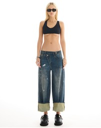 THE TALES - The Tales Selvedge Denim Cross Over Slouch Jeans