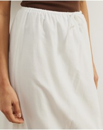 Atmos&Here - Cora Embroidered Midi Skirt