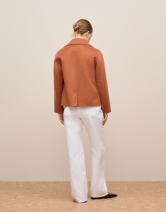 Trenery - Double Faced Wool Peacoat in Sierra