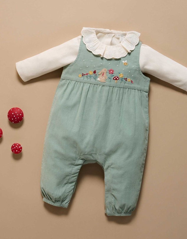 Purebaby - Ruffle Pointelle Bodysuit -Kids-Babies