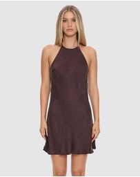 Thrills - Celeste Bias Halter Mini Dress