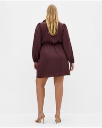 City Chic - Lianna Gathered Midi Dress