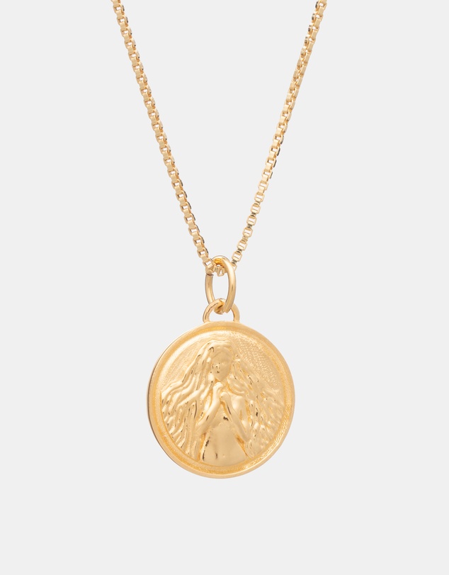 Rachel Jackson - Zodiac Art Coin Necklace Virgo