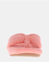 Mia Vita - Cozy Toe Post Slipper - Apricot