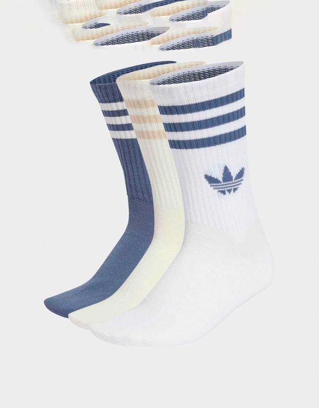 adidas Originals - 3-Pack Three Stripes Crew Socks