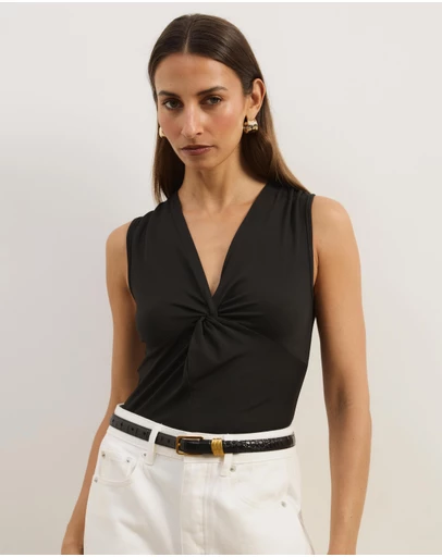 Atmos&Here - Zella Jersey Knot Tank Top