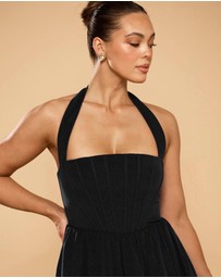 CATHERINE FERRARO - Sofia Halter Bubble Midi Dress