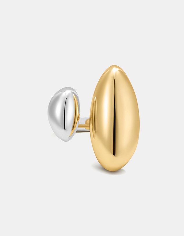 Luv Aj - Two-Tone Chrome Orb Ring