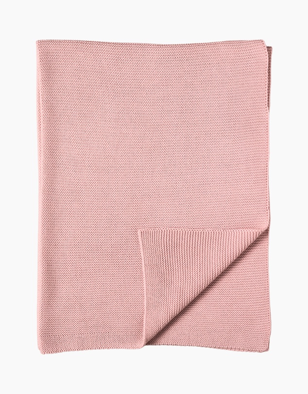 Living Textiles - Pram Knitted Blanket - Dusty Rose
