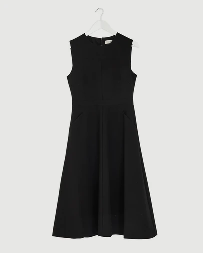 Revibe - Repaired Tussah Nora Suiting A-Line Midi Dress - AU 10