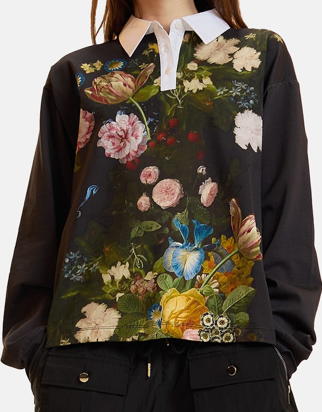 Cynthia Rowley - Printed Cotton Rugby Shirt