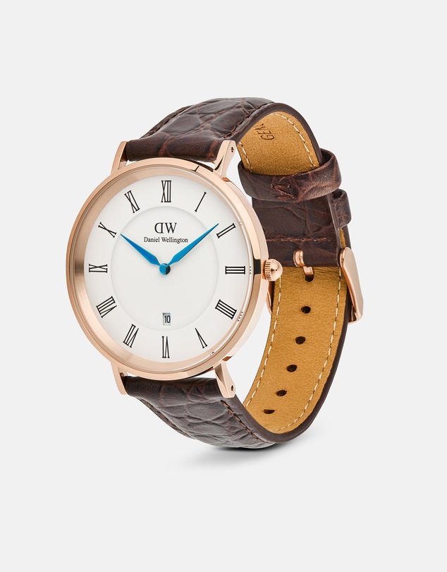 Daniel Wellington - Classic 40mm Roman Numerals Date Croc Belly
