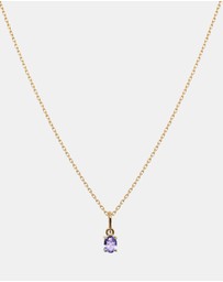 Luna Rae - Solid Gold - Tazanite Necklace