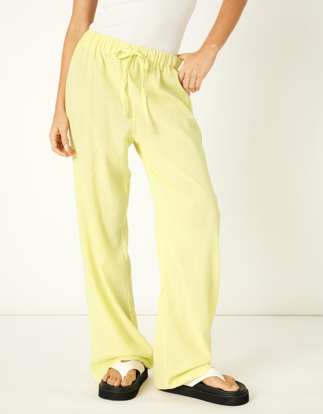 Dazie - Summer Plans Linen Blend Wide Leg Pants